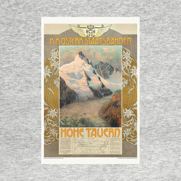 Austria Hohe Tauern Vintage Travel Poster 1910 by vintagetreasure